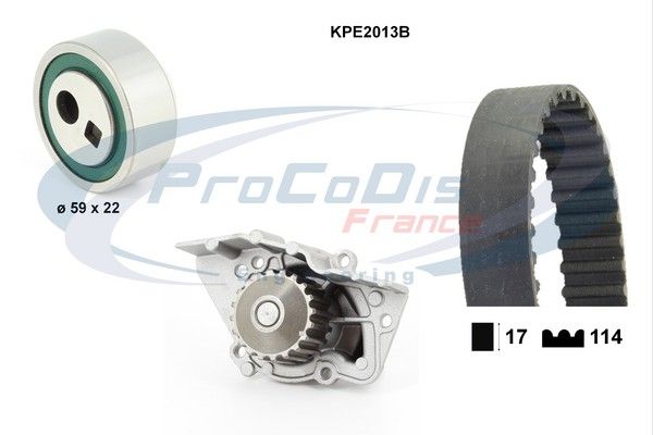 PROCODIS FRANCE Водяной насос + комплект зубчатого ремня KPE2013B